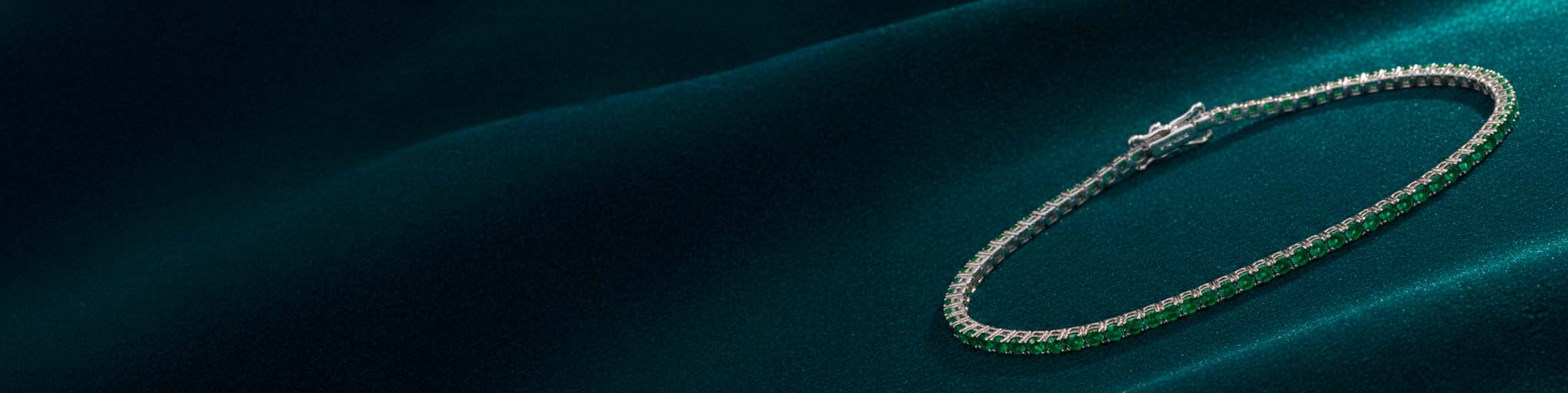 Bracelets Émeraude Or Blanc