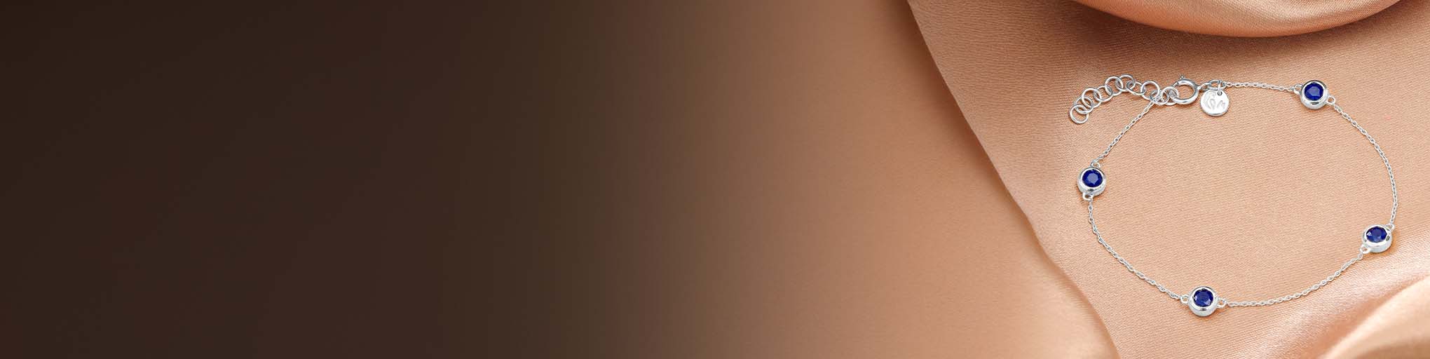 Bracelets Saphir Or Blanc