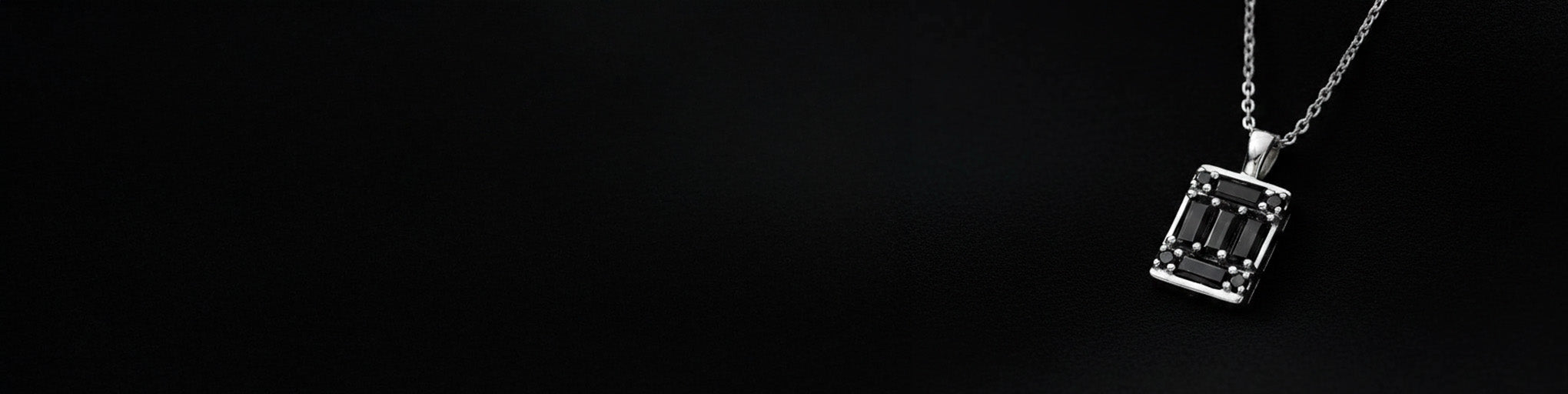 Colliers Diamant Noir Or Blanc