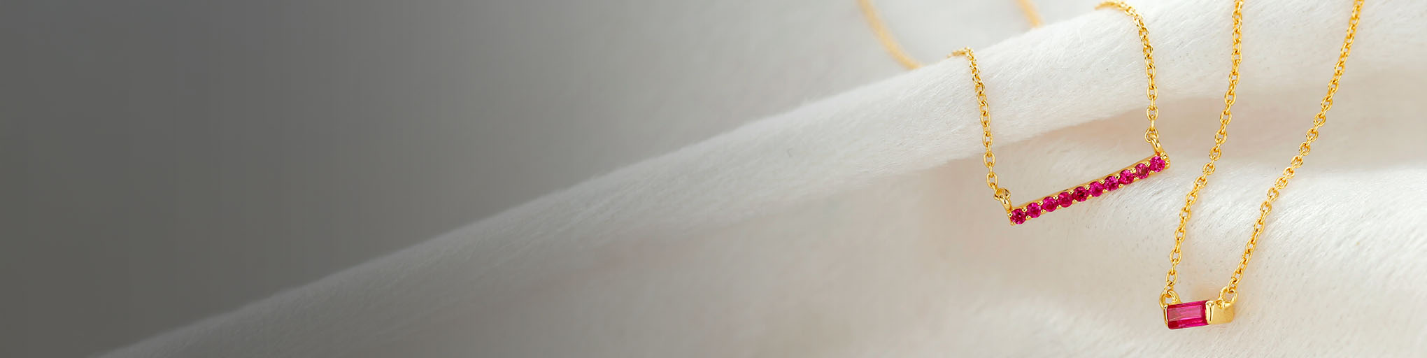 Colliers Rubis Or Jaune
