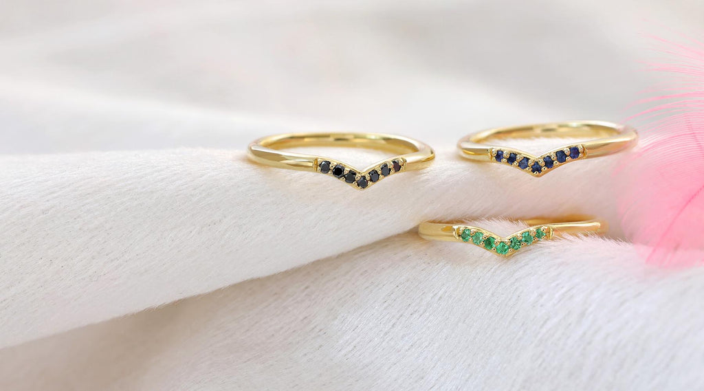 Alianzas Sakshi en oro amarillo 18 quilates Mayuri