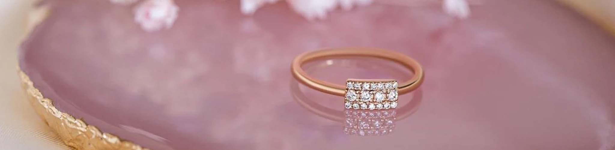 Alliances Or rose - Mayuri Paris