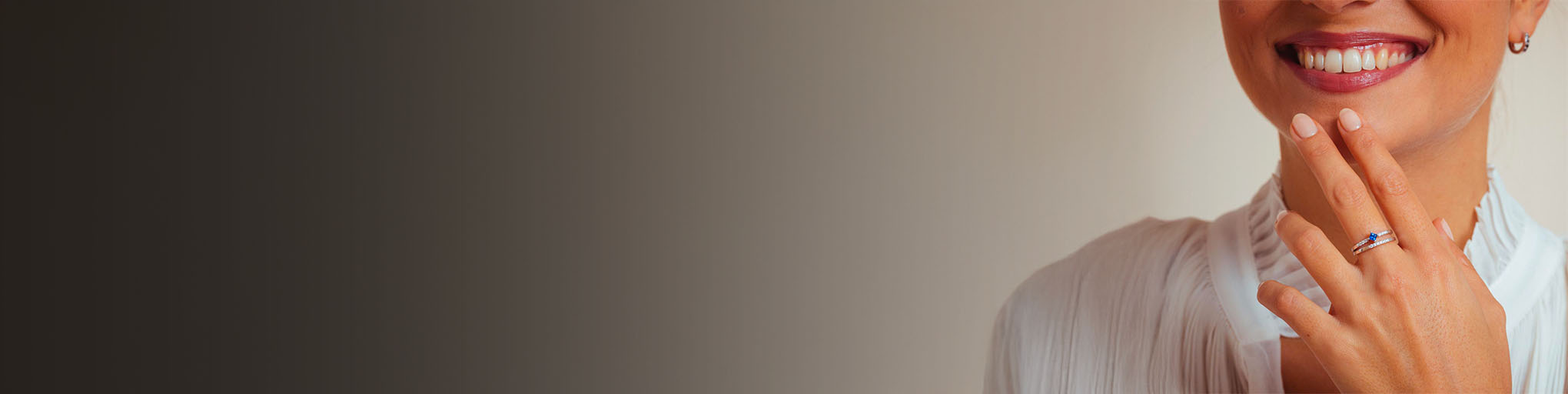 Bagues de Fiançailles Saphir Or Blanc