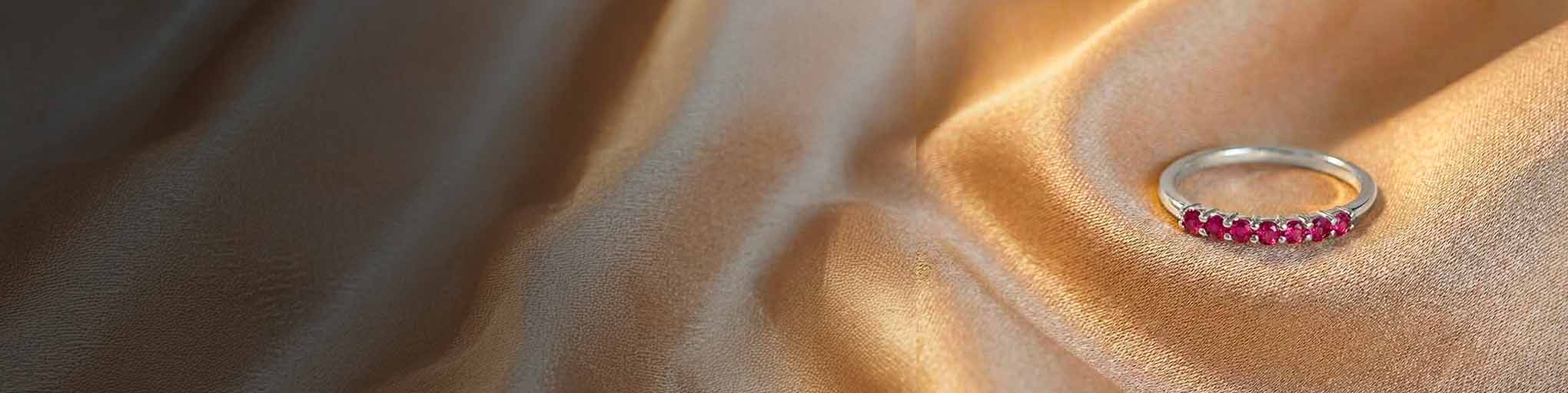 Bagues Rubis Or Blanc
