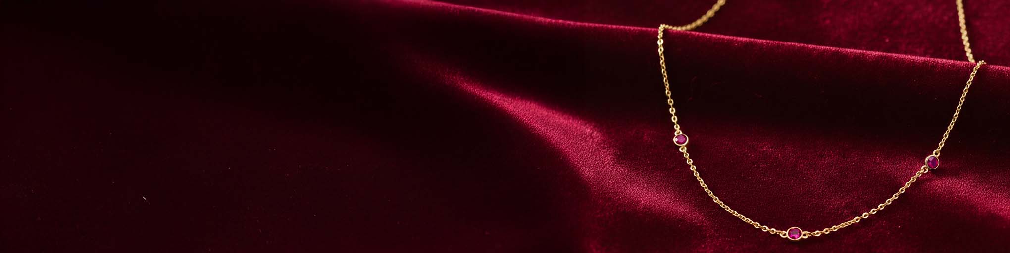 Colliers Rubis Vermeil