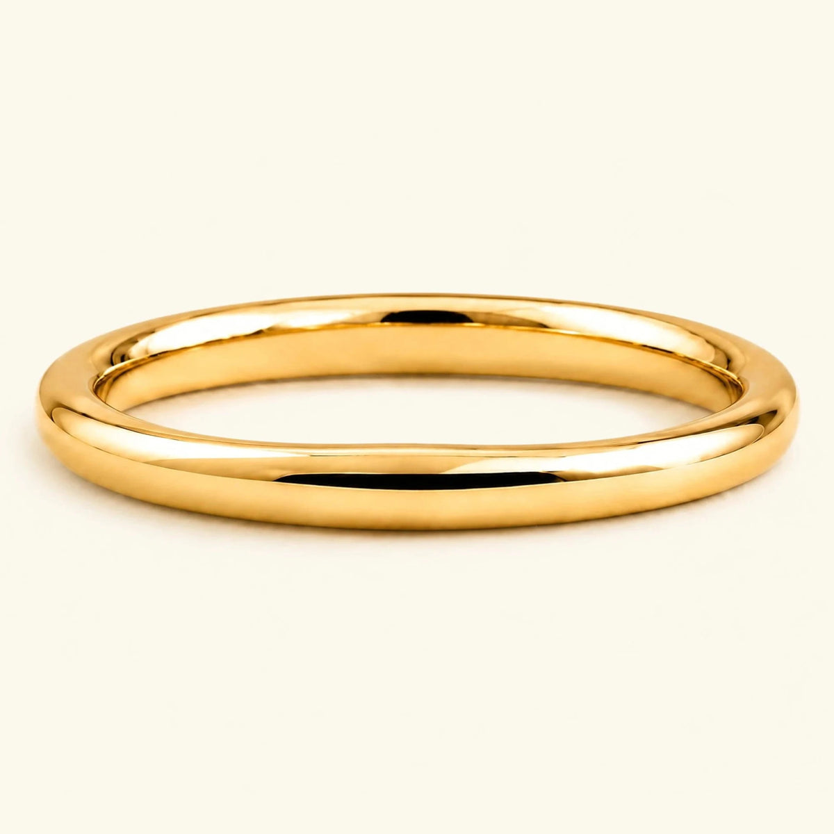 Shunya alianza 3mm medio brazalete 18 quilates oro amarillo hombre