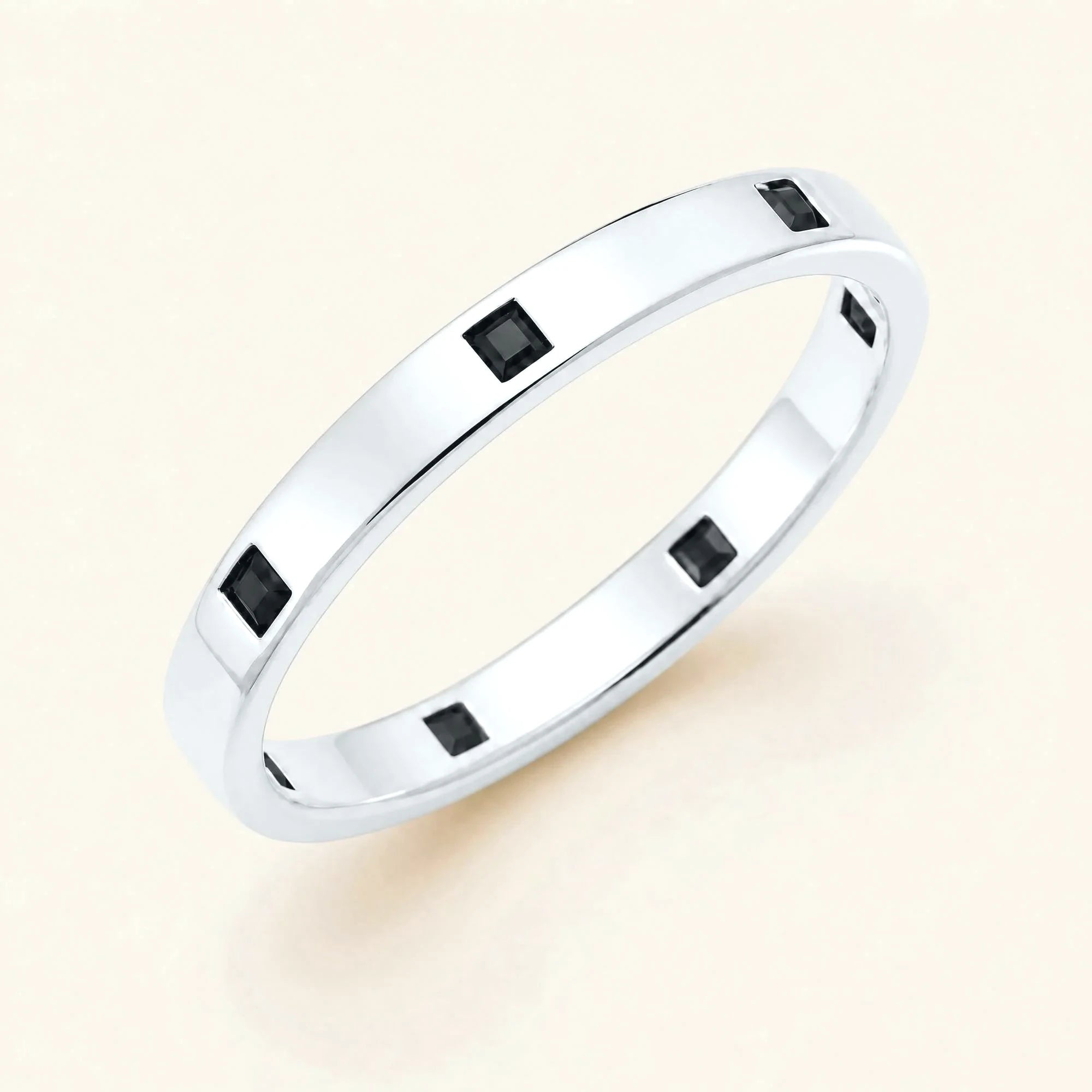 Alianza princesa diamantes negros hombre oro blanco
