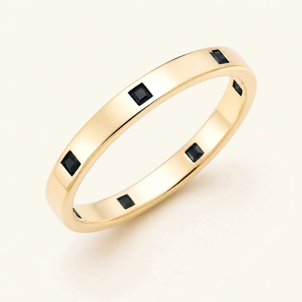 Alianza princesa diamantes negros hombre oro amarillo