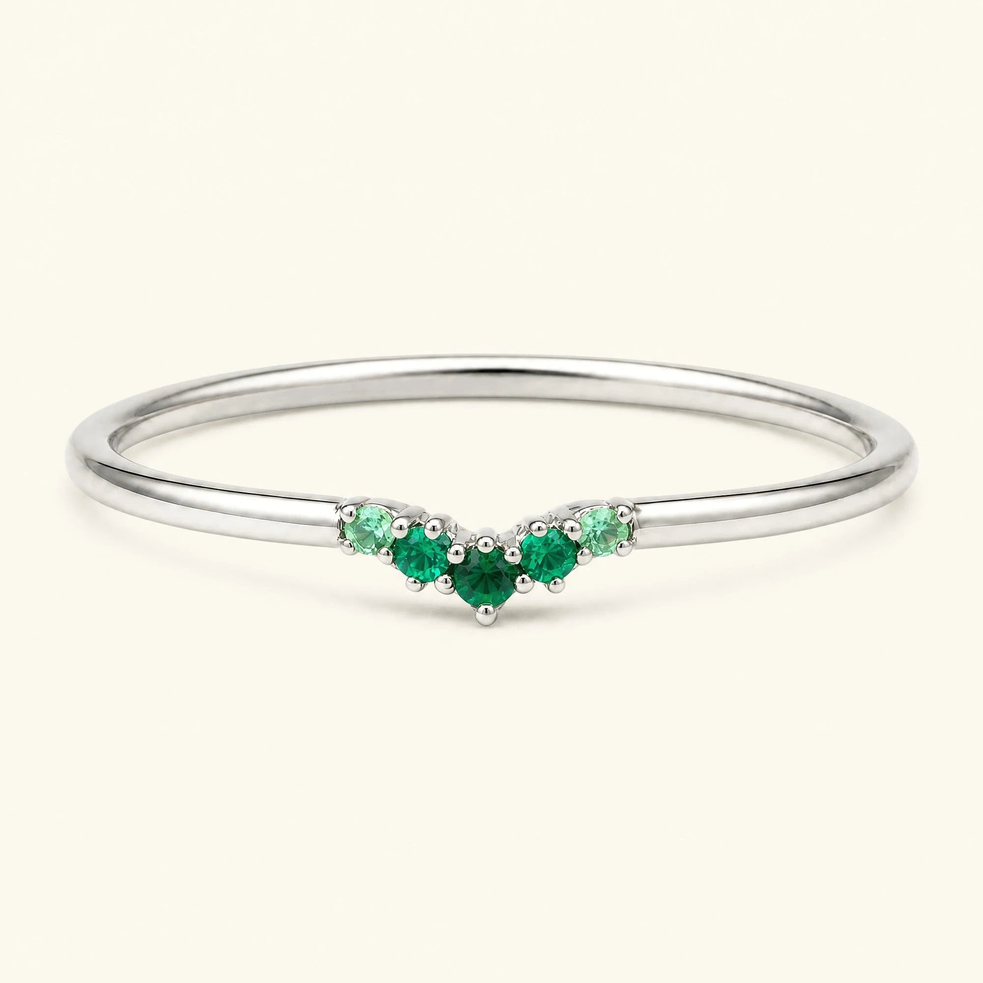 Anillo Anaya canopea 18 quilates oro blanco