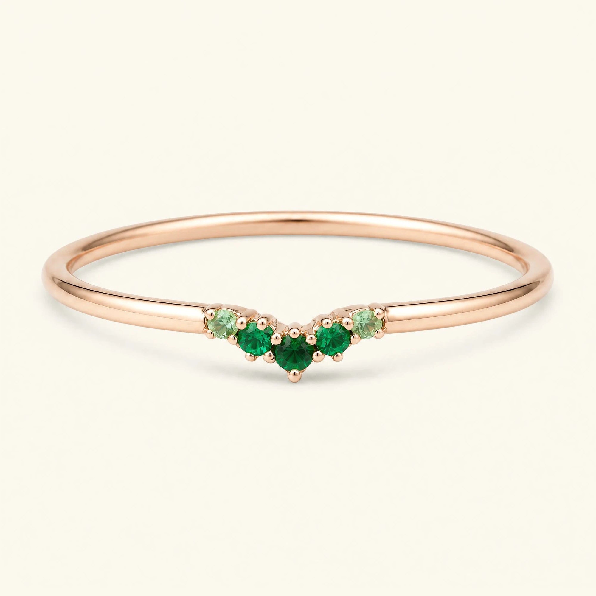 Bague Anaya canope or rose 18 carats