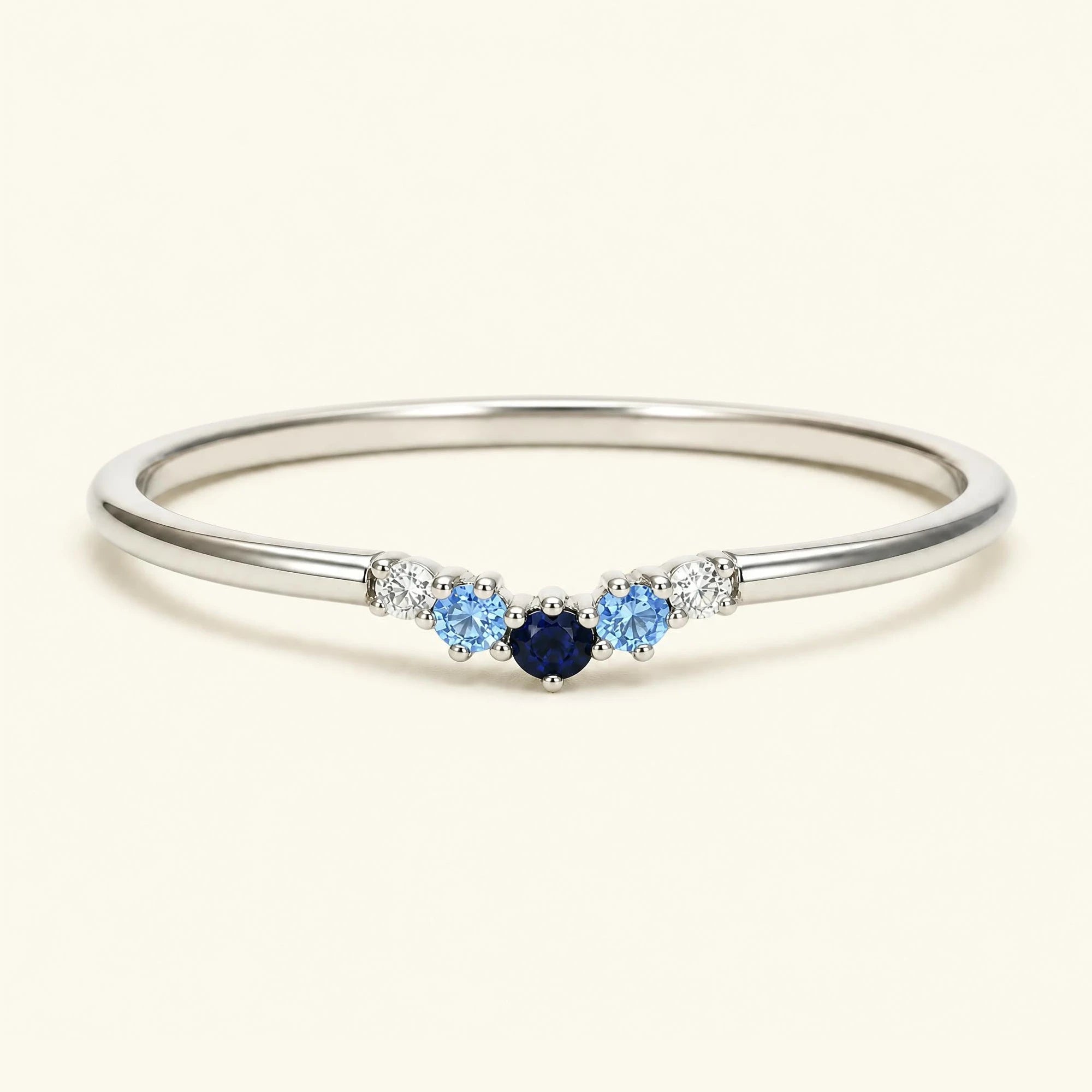 Anillo Anaya horizon 18 quilates oro blanco