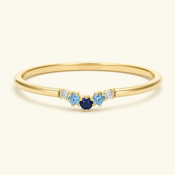 Anillo Anaya horizon 18 quilates oro amarillo