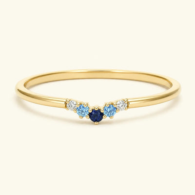 Anillo Anaya horizon 18 quilates oro amarillo