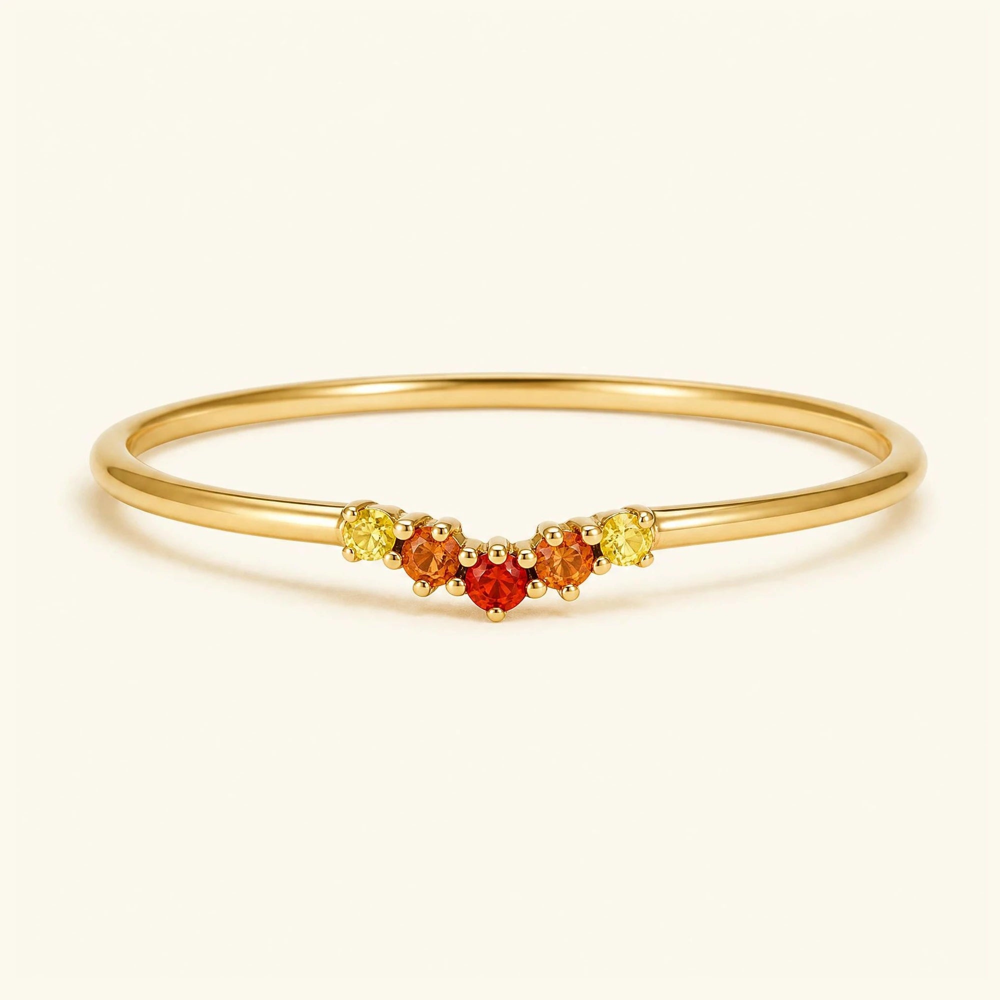 Bague or 18 carats anaya sunset pour femme