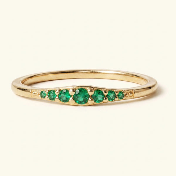 Bague sushma émeraude en or jaune