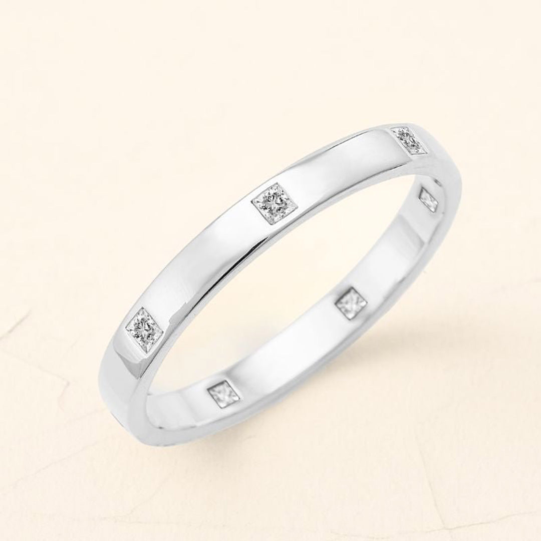 Bague Viyom pour homme en diamant et or blanc 18 carat