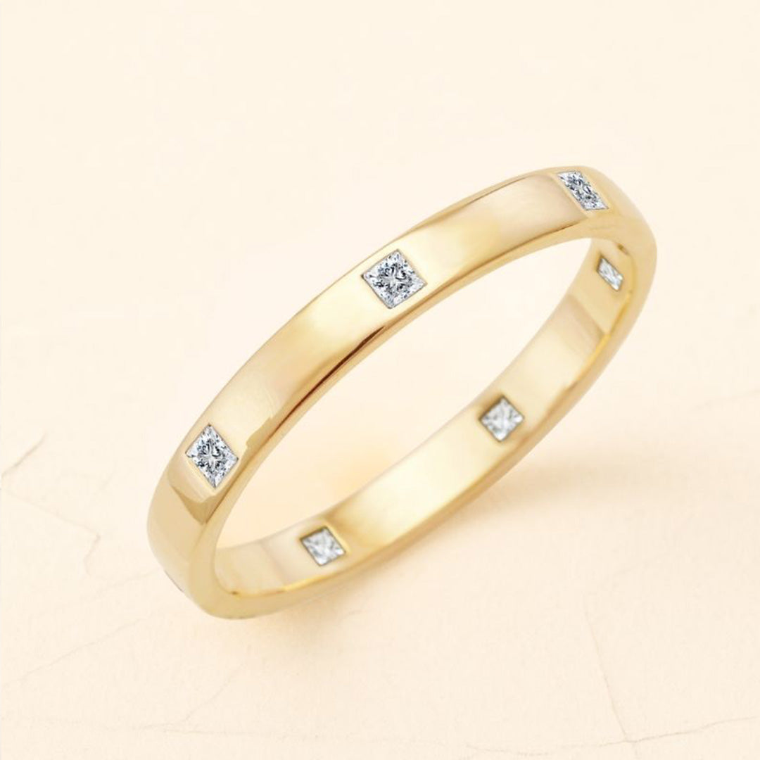 Bague Viyom pour homme en diamant et or jaune 18 carat