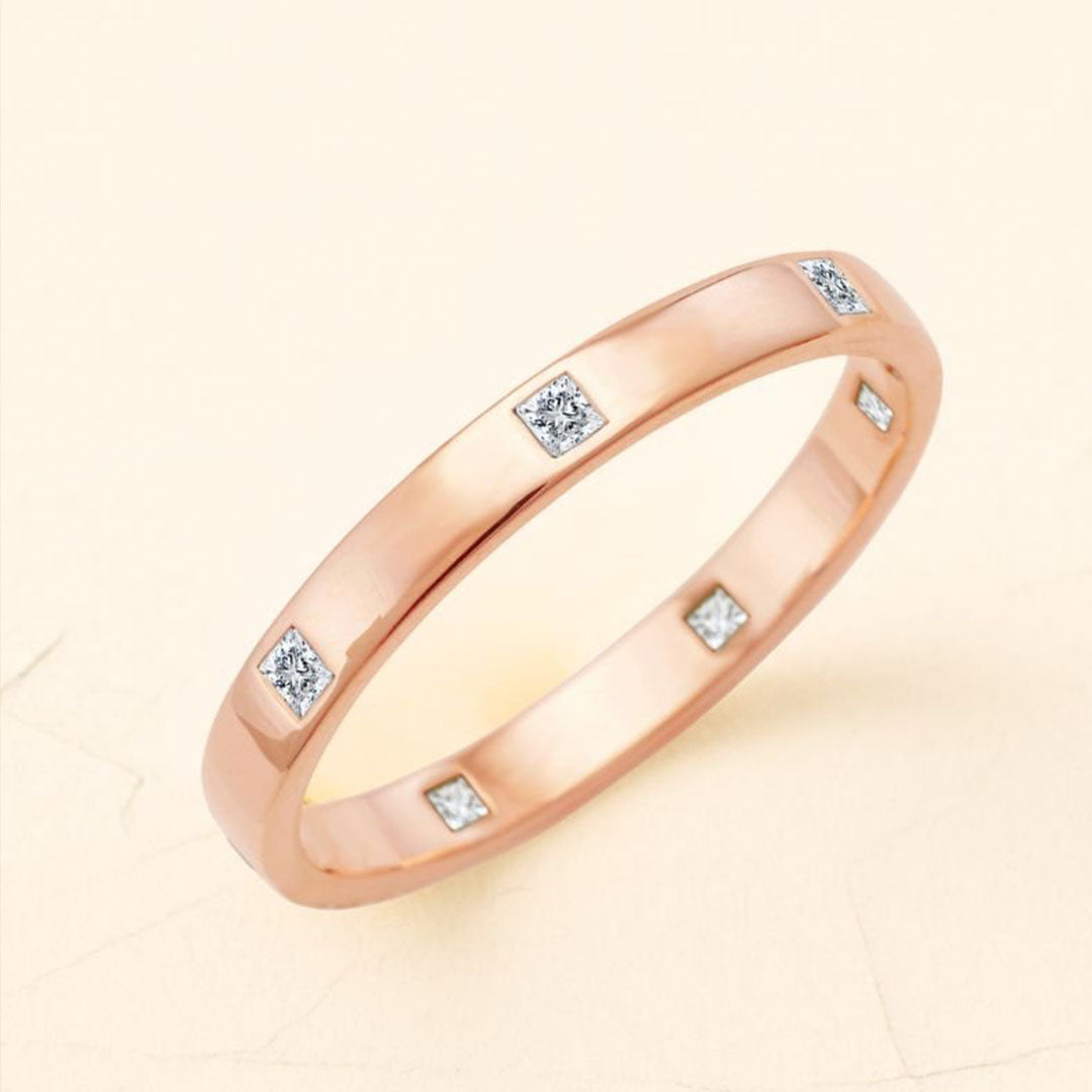 Bague Viyom pour homme en diamant et or rose 18 carat