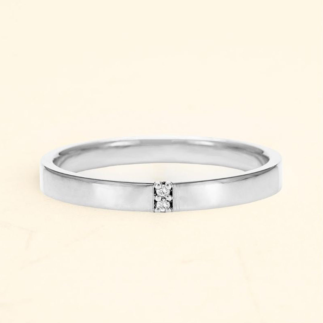 Bague Kabir pour homme en or blanc 18 carats et diamant