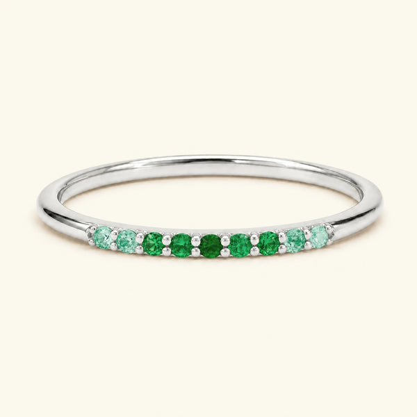 Anillo Kiran canopea 18 quilates oro blanco