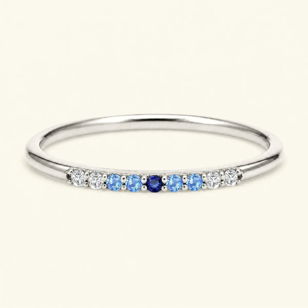 Oro blanco 18 quilates anillo Kiran Horizon