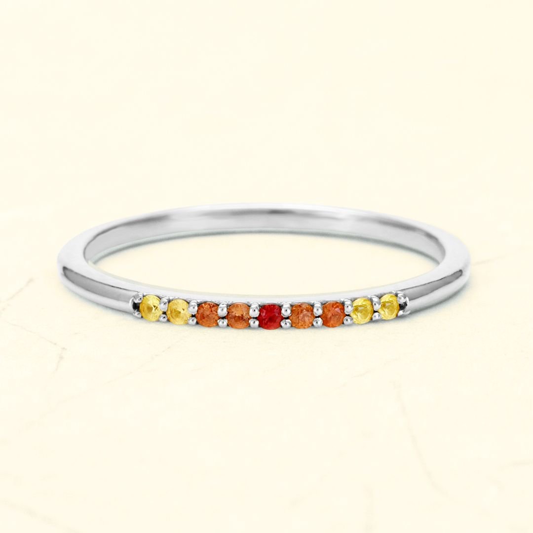 Bague or blanc 18 carats kiran sunset