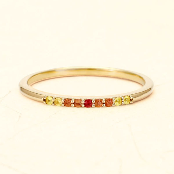Anillo Kiran Sunset de oro de 18k