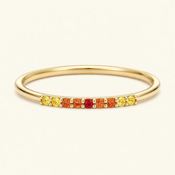 Anillo Kiran Sunset 18 quilates oro