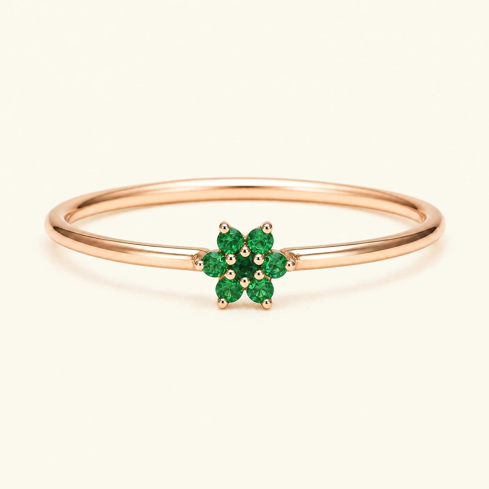 Anillo Surya canopea 18 quilates oro rosa