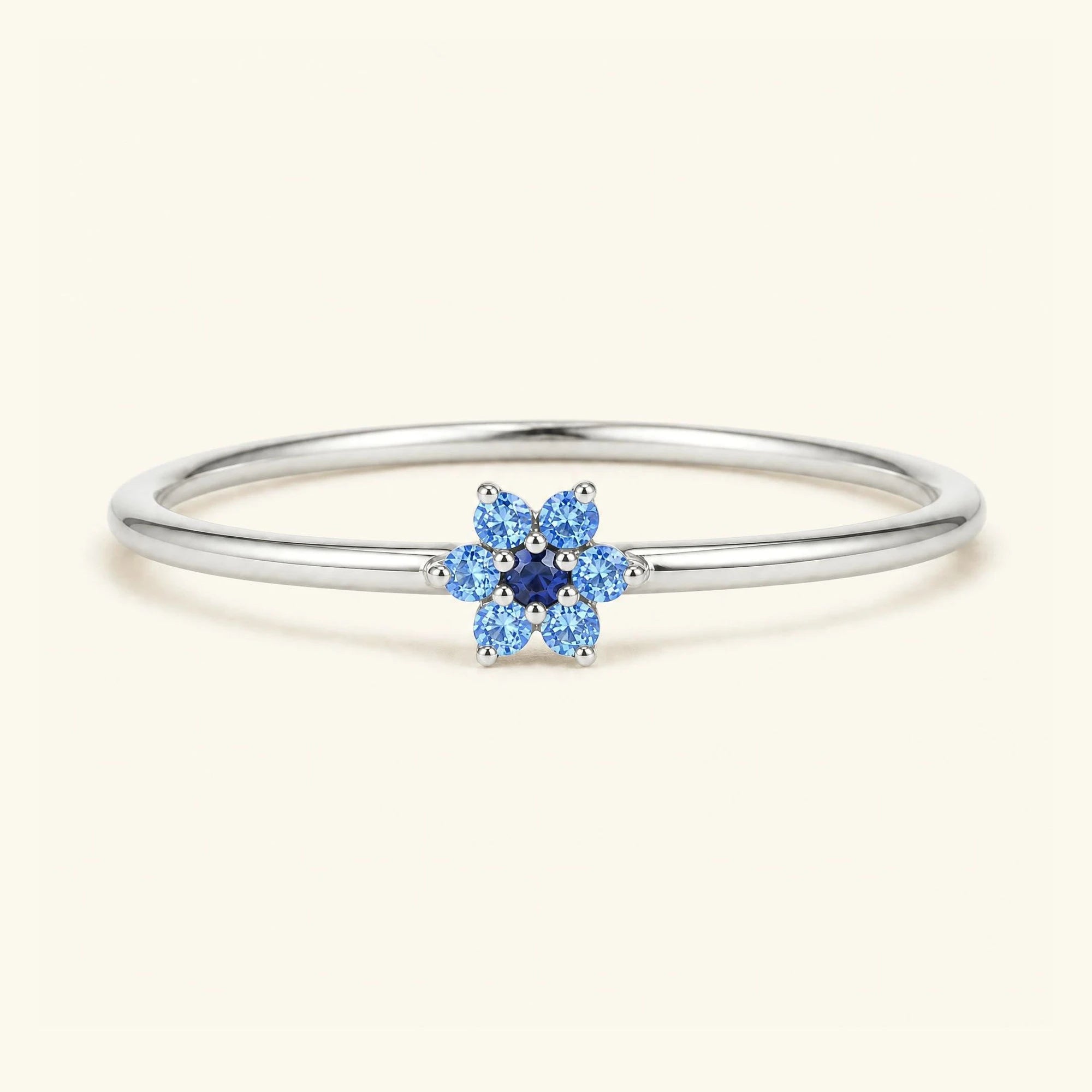 Anillo Surya horizon 18 quilates oro blanco