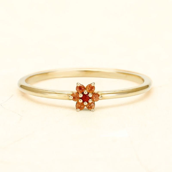 Anillo Surya Sunset de oro de 18 quilates