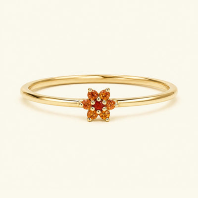 Anillo Surya sunset 18 quilates oro