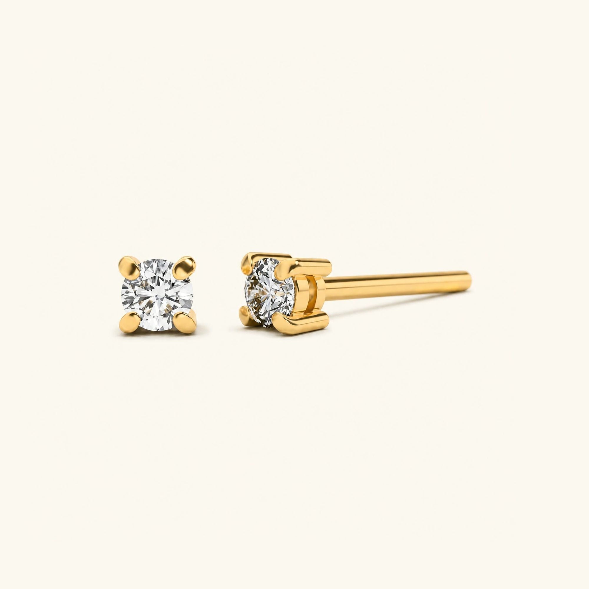 Pendientes Saral Diamante - oro amarillo