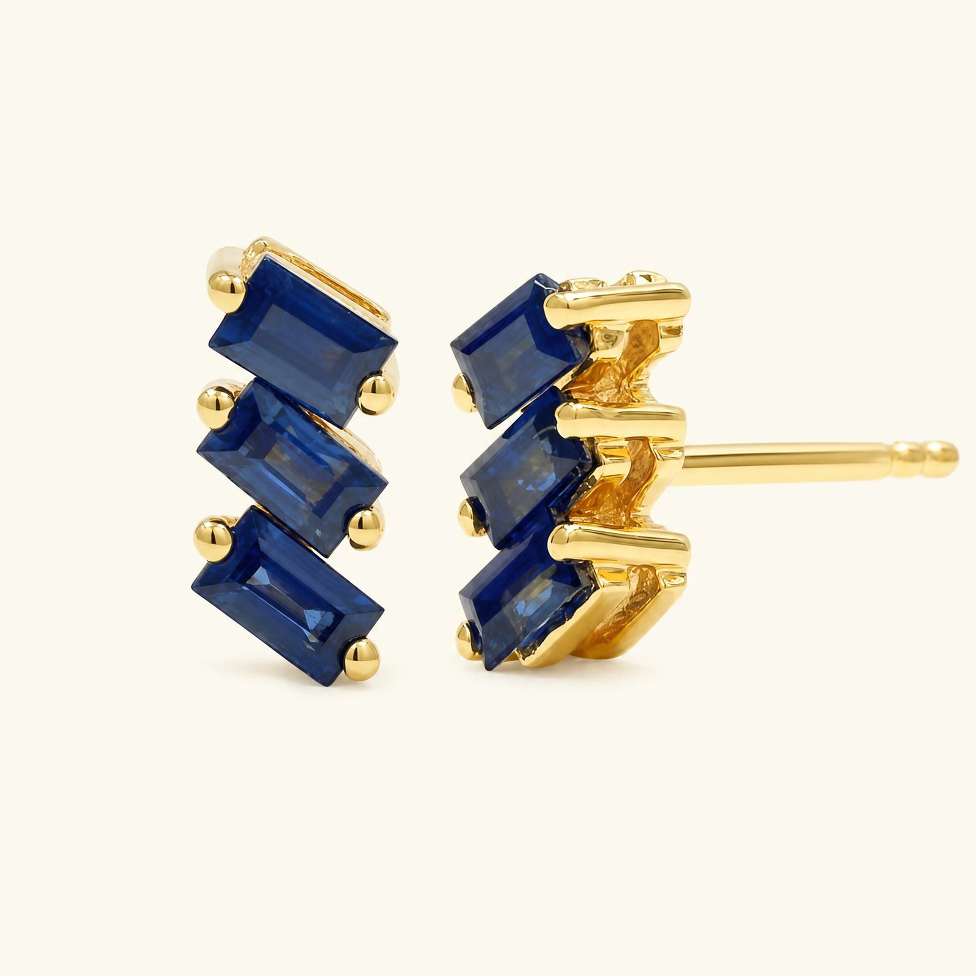 Pendientes Jivane Zafiro - oro amarillo