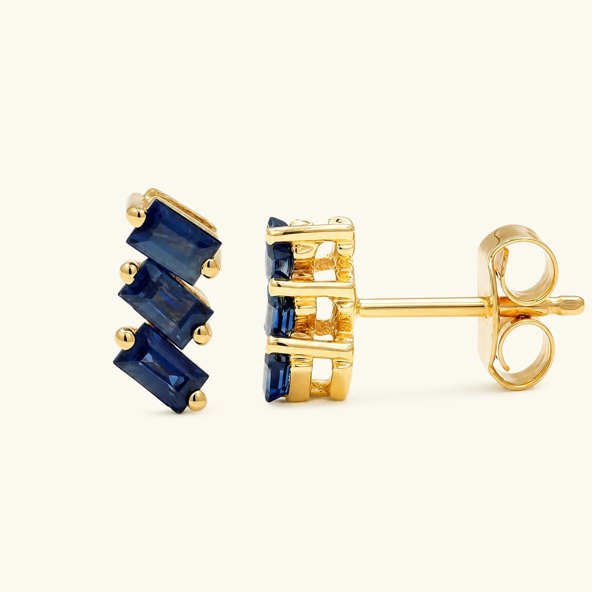 Pendientes Jivane Zafiro - oro amarillo