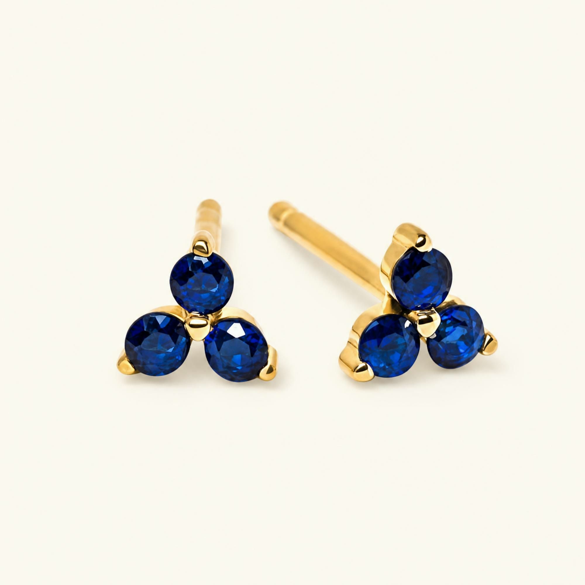 Pendientes Radha Zafiro - oro amarillo