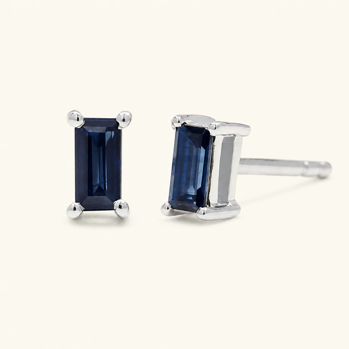 Pendientes Shanti Zafiro - oro blanco