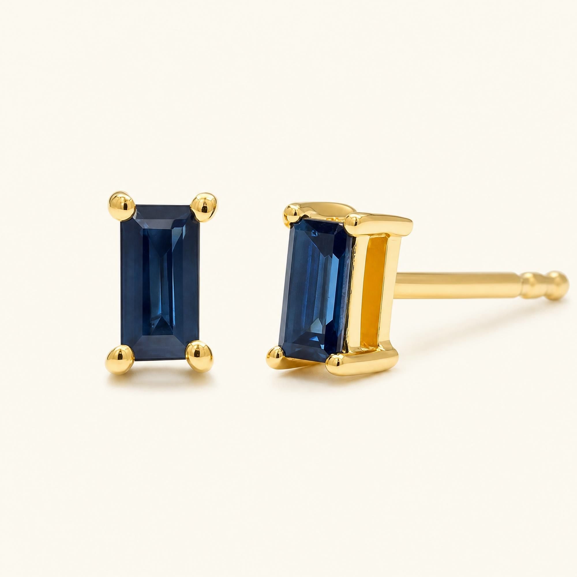 Pendientes Shanti Zafiro - oro amarillo