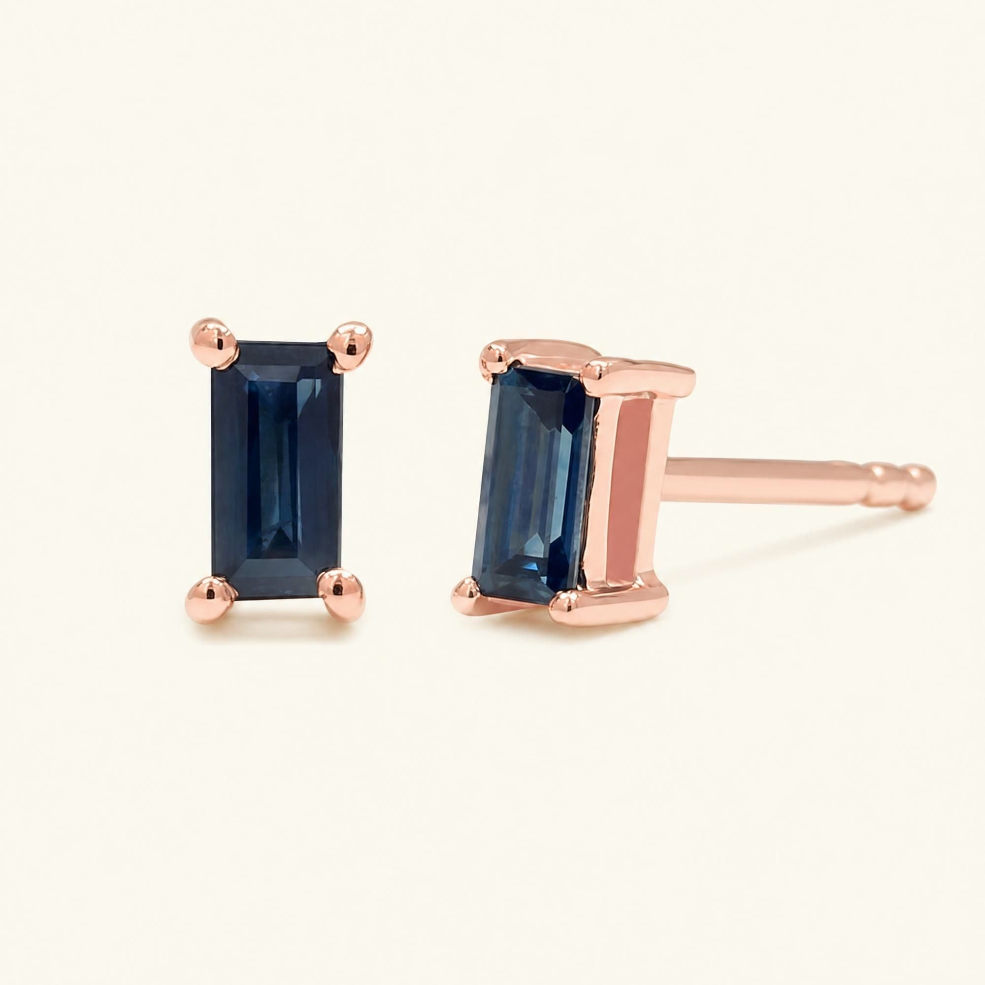 Pendientes Shanti Zafiro - oro rosa