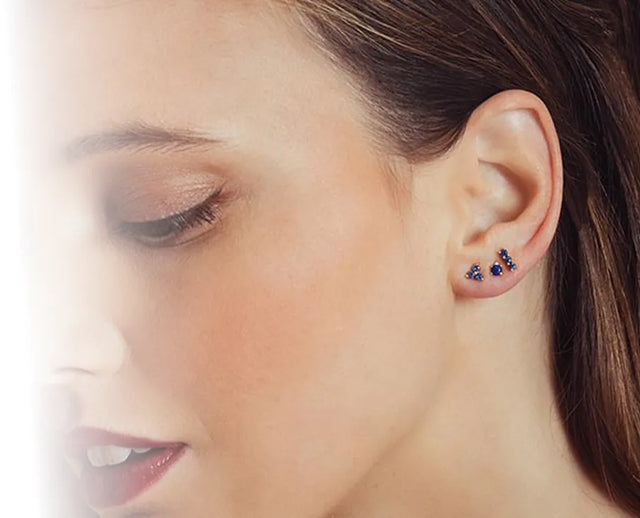 Pendientes de zafiro