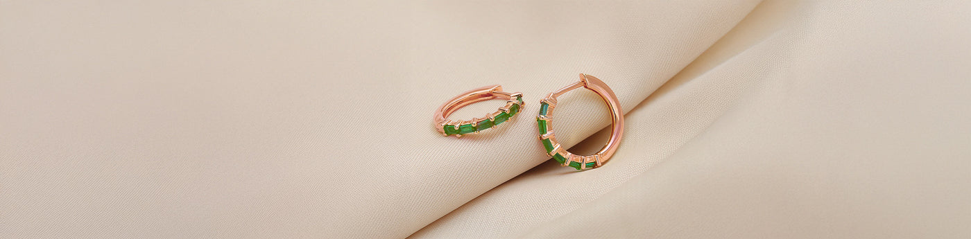 Pendientes de oro rosa