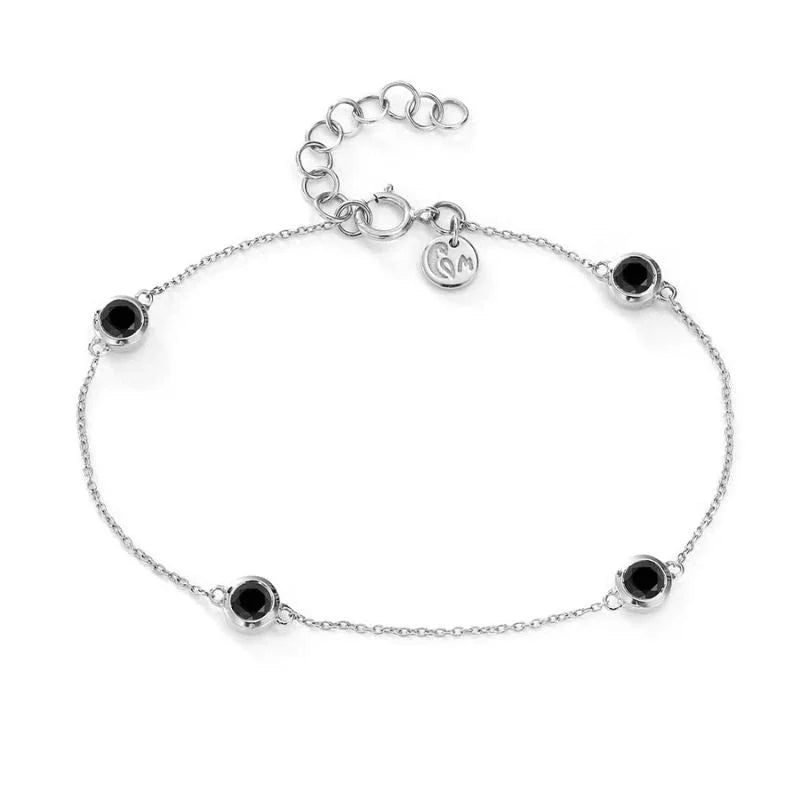 Pulsera de diamante en oro amarillo de 18 quilates Mayuri con diamantes naturales calidad GVVS