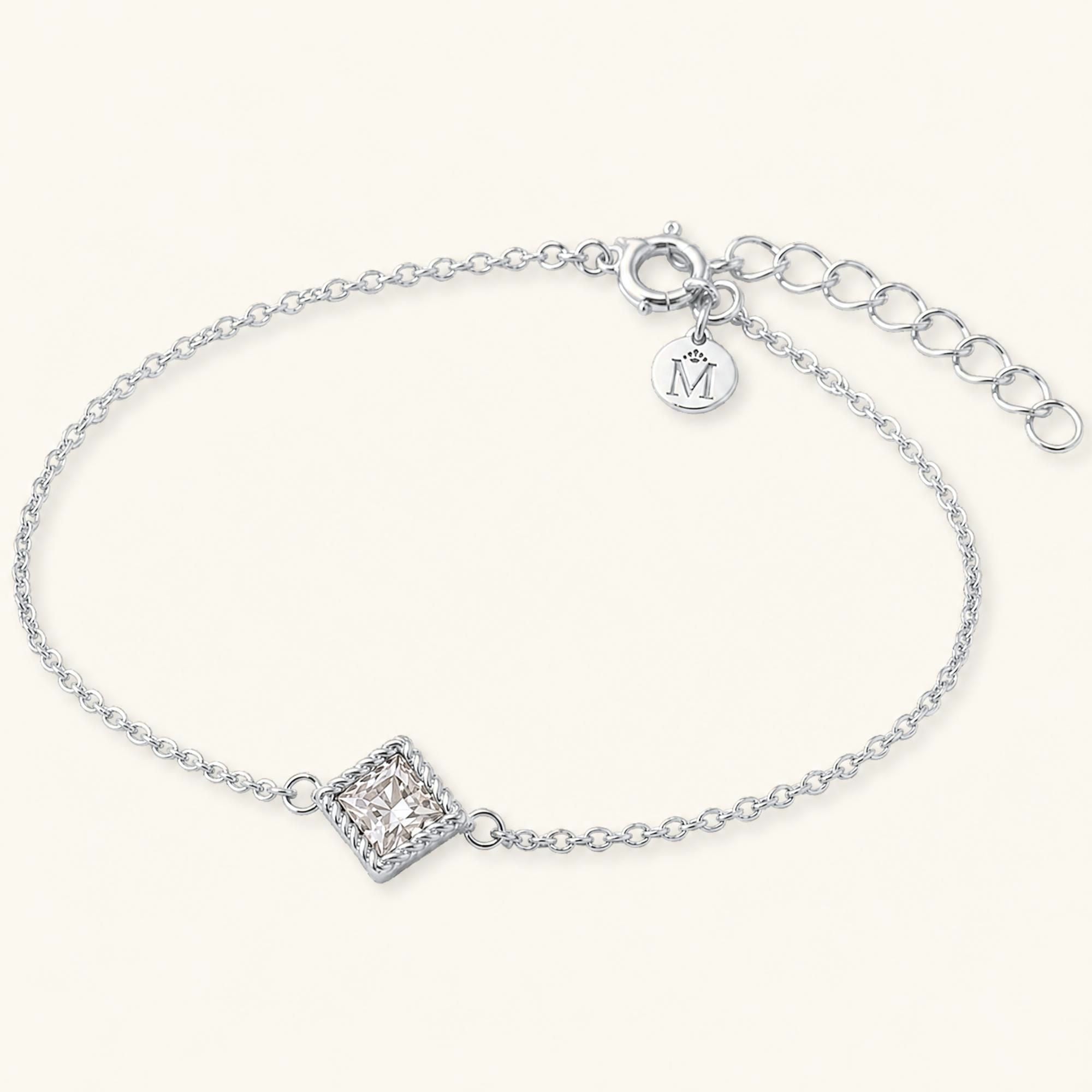 Pulsera Indrani diamante en oro blanco 18 quilates