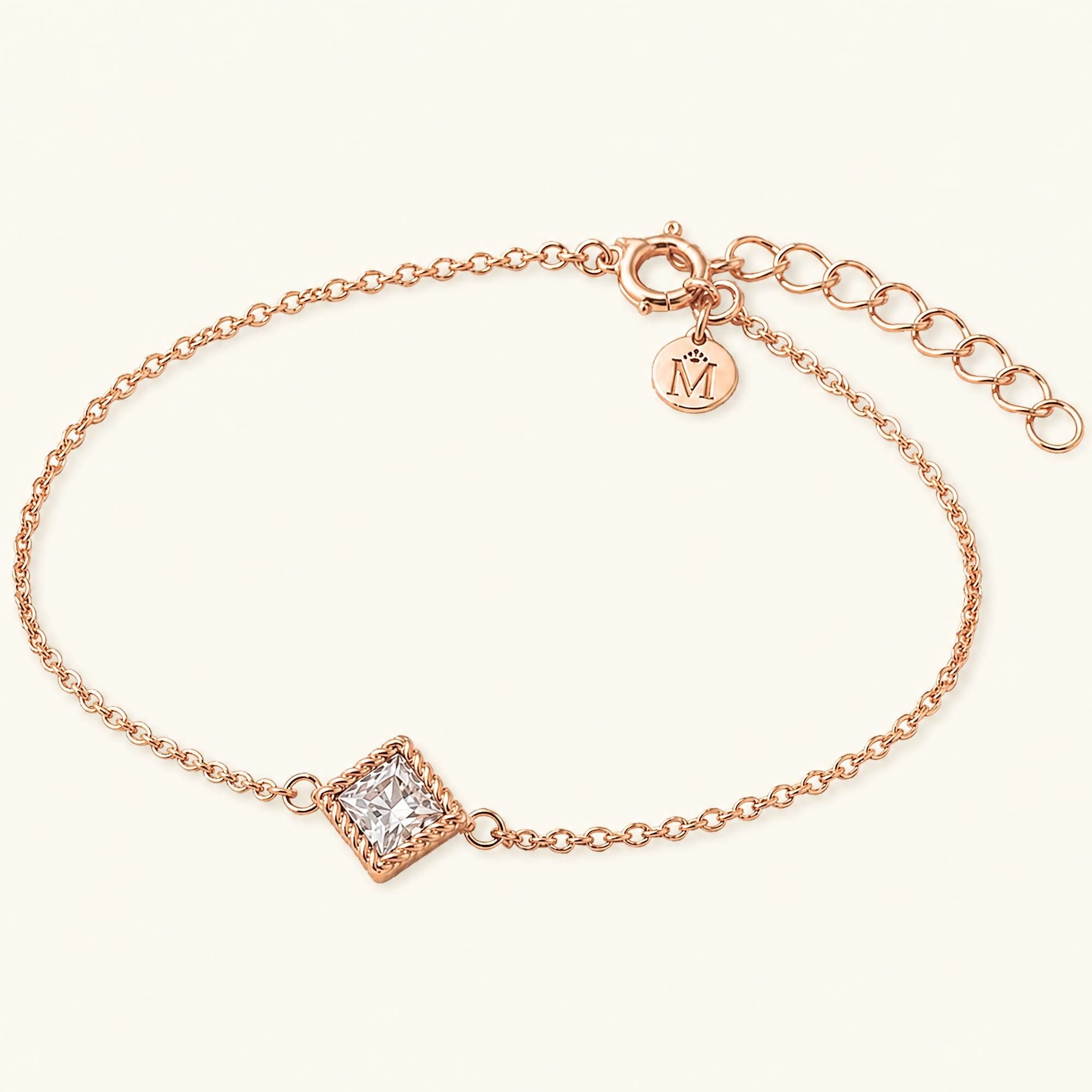 Pulsera Indrani diamante en oro rosa 18 quilates