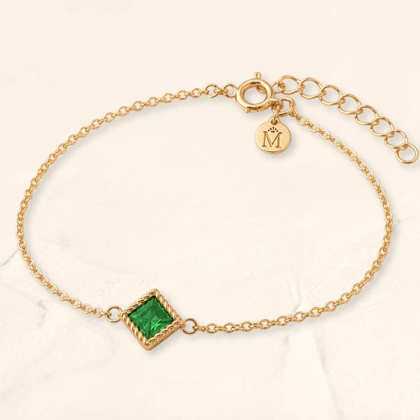 Pulsera Indrani con Esmeralda