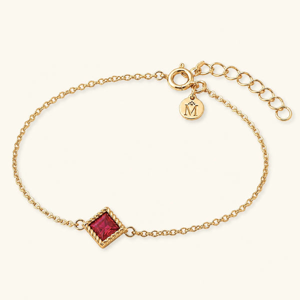Pulsera Indrani rubí en oro amarillo 18 quilates