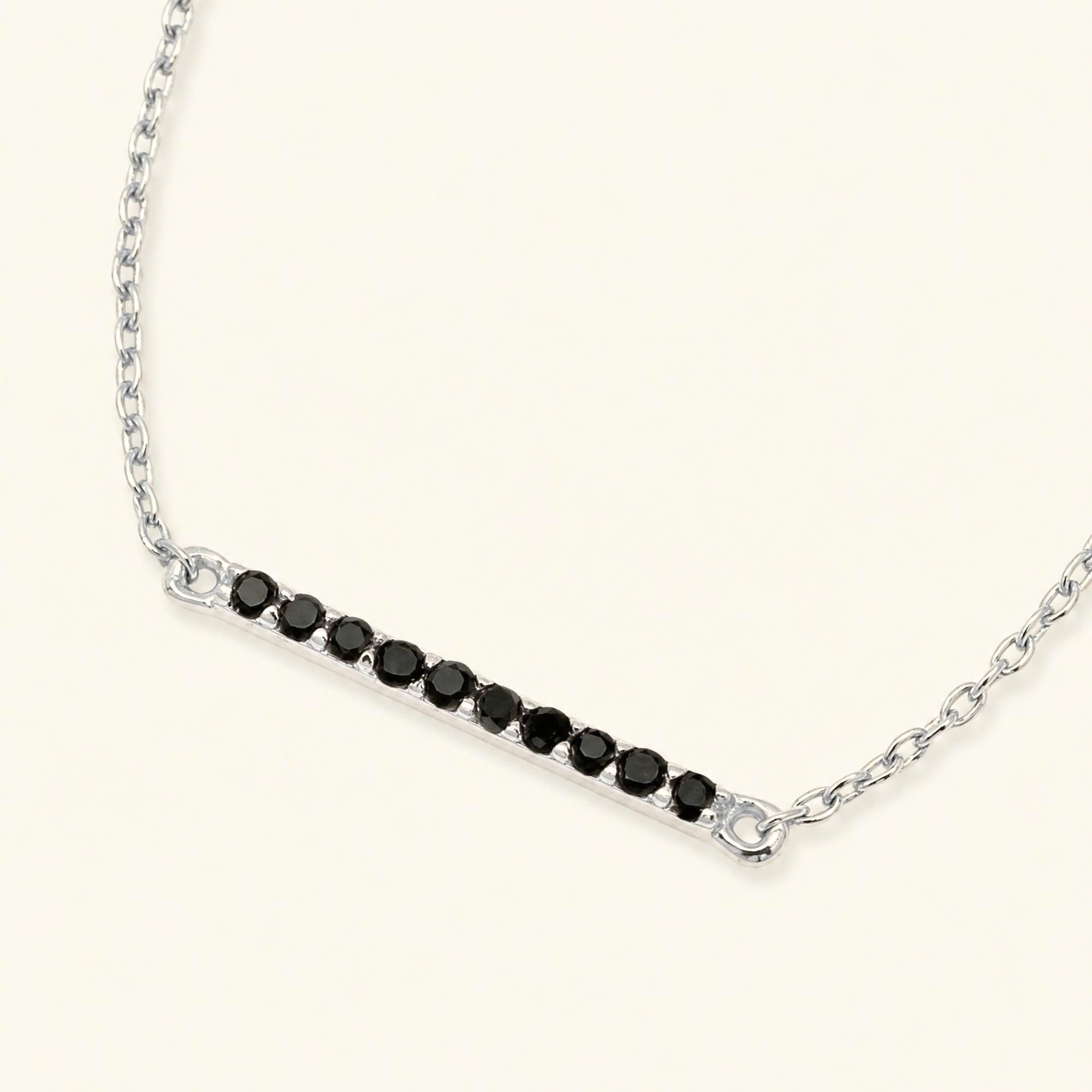 Pulsera Ujala diamante negro en oro blanco