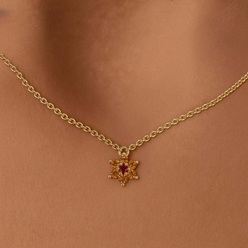 Collar Surya Zafiro Atardecer