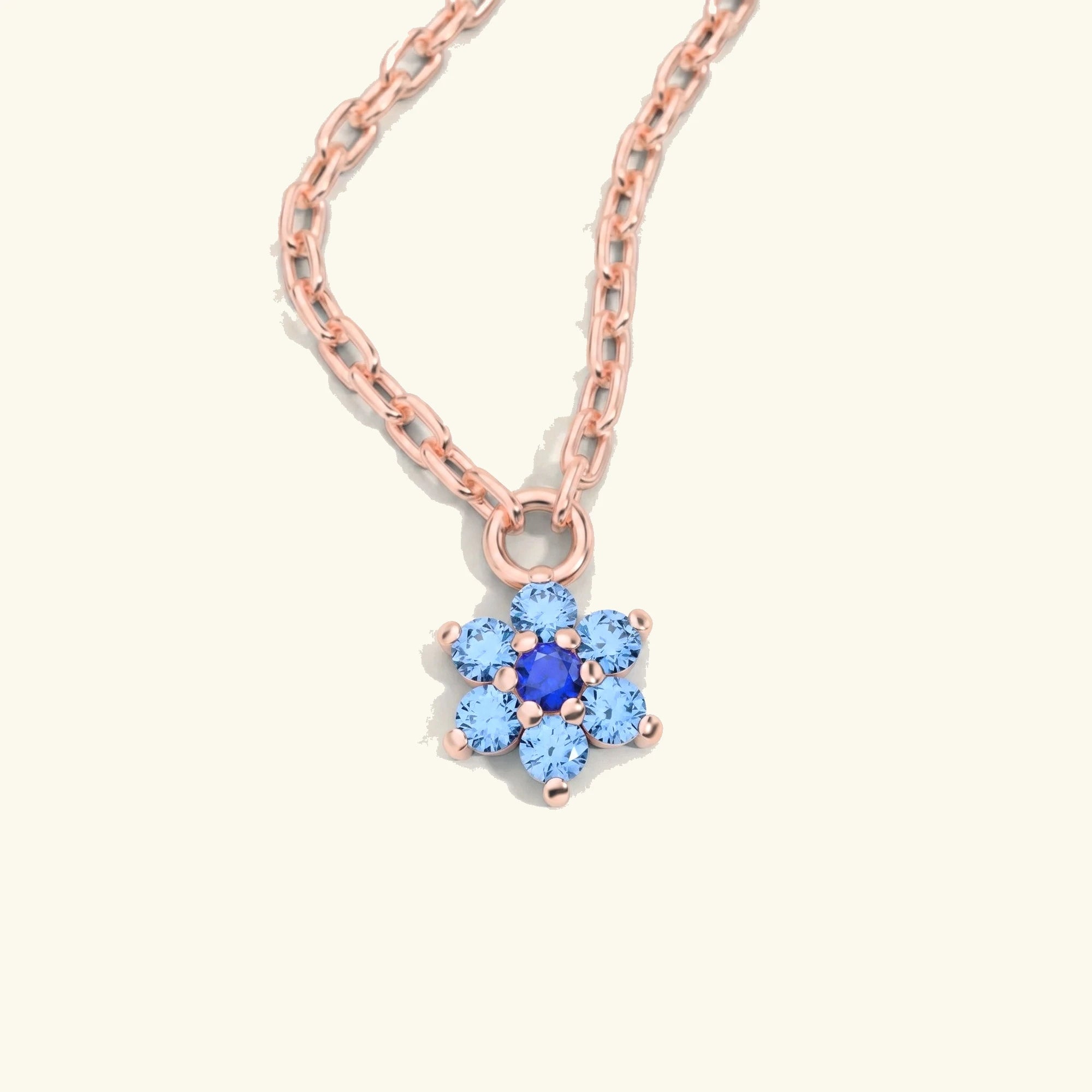 collier surya or rose saphir