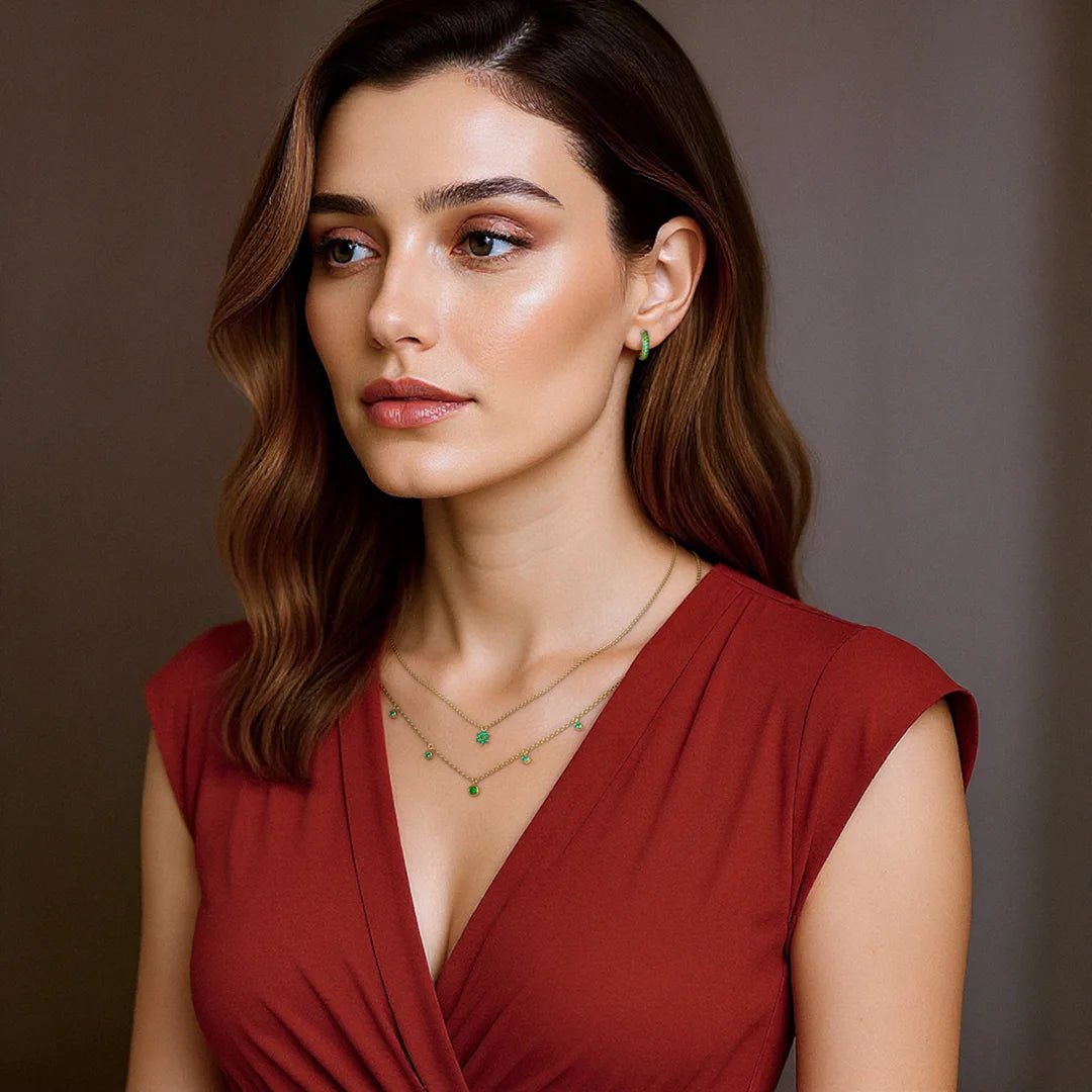 Collar Megha Emerald Canopy